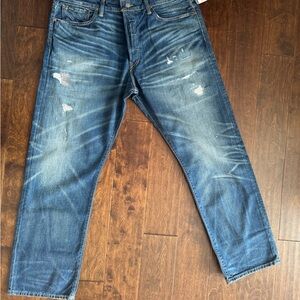 Men's Polo Blue Distressed Jeans